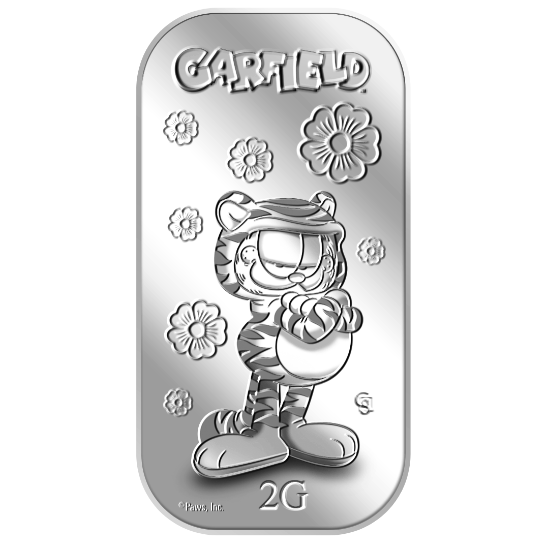 2g 2022 CNY Garfield Silver Bar