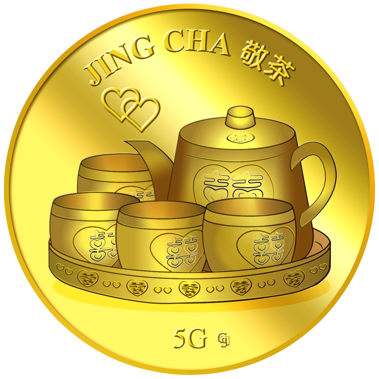 5G Jing Cha 敬茶 GOLD MEDALLION