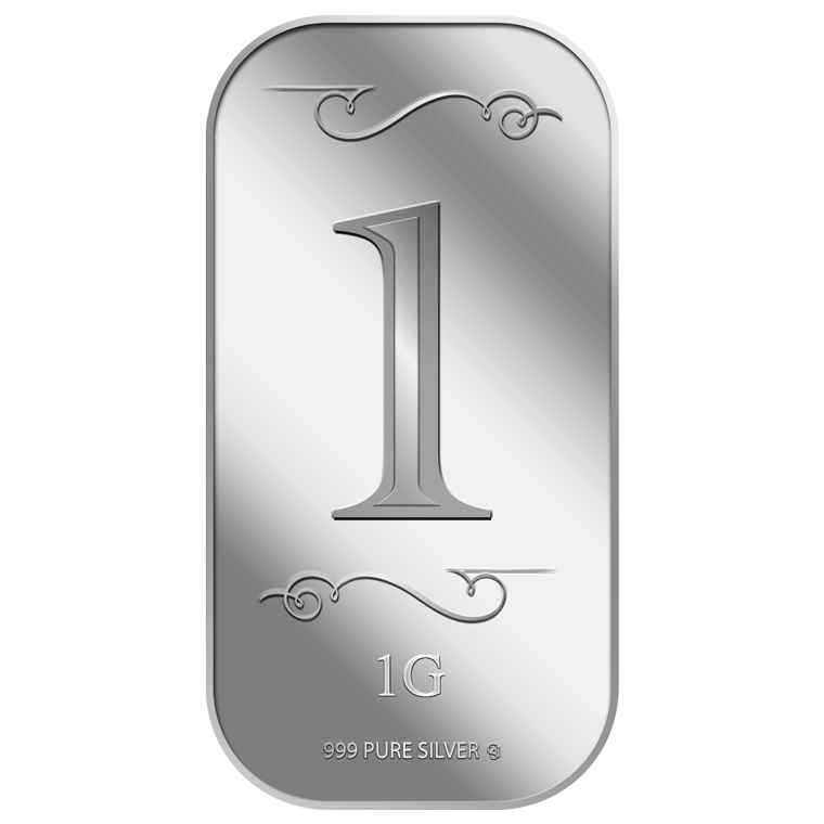 1g Number 1 Silver Bar