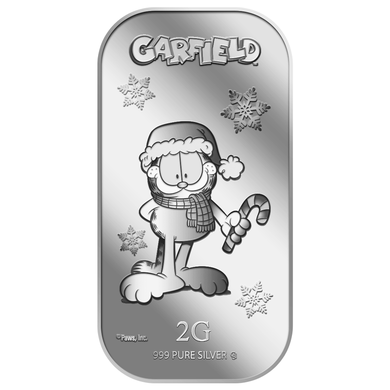 2g 2022 Winter Garfield Silver Bar