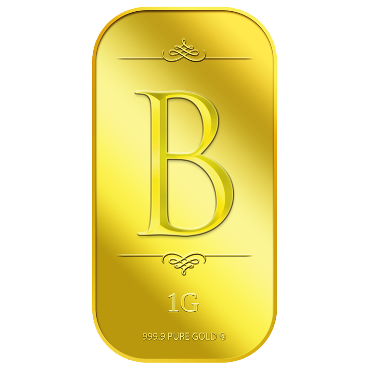 1g Alphabet B Gold Bar (Coming Soon)